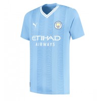 Manchester City Jeremy Doku #11 Domáci futbalový dres 2023-24 Krátky Rukáv
